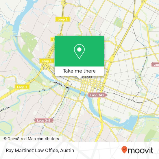 Ray Martinez Law Office map