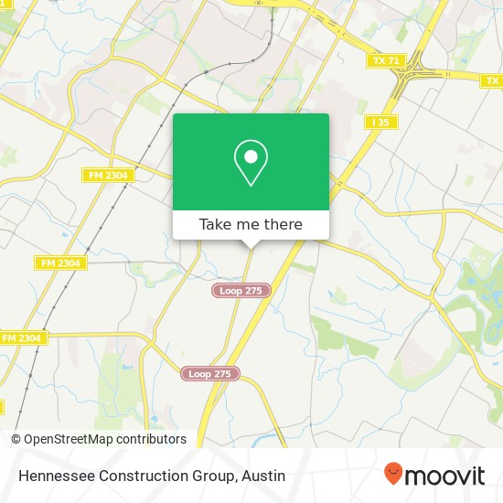 Hennessee Construction Group map