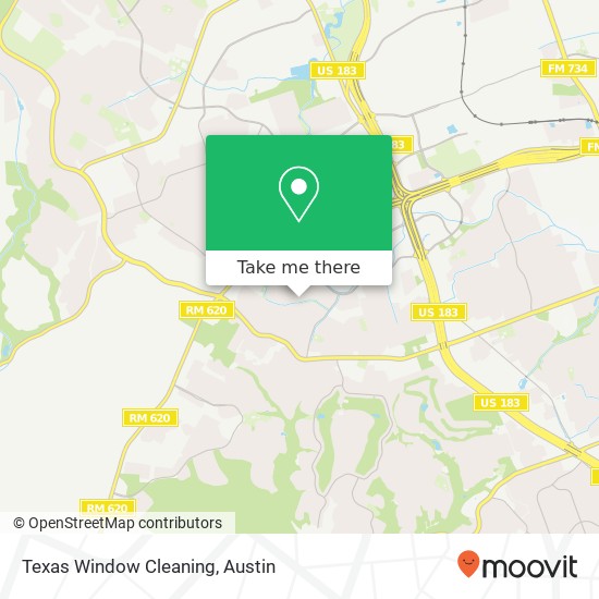 Mapa de Texas Window Cleaning