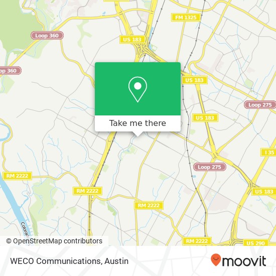 Mapa de WECO Communications