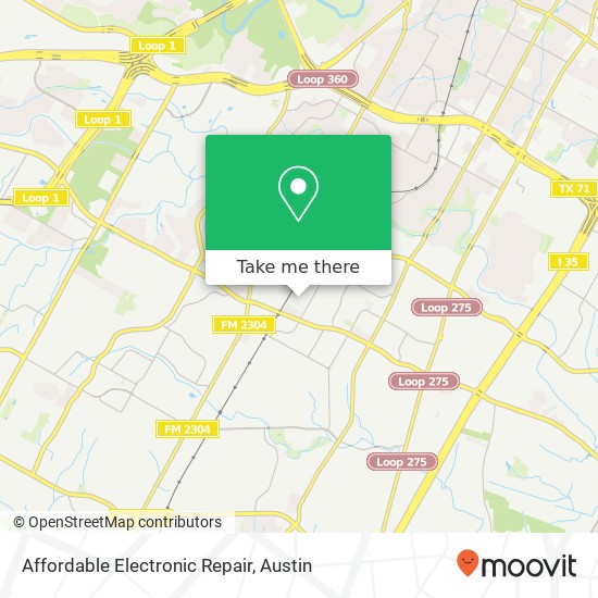 Mapa de Affordable Electronic Repair