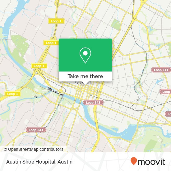 Mapa de Austin Shoe Hospital