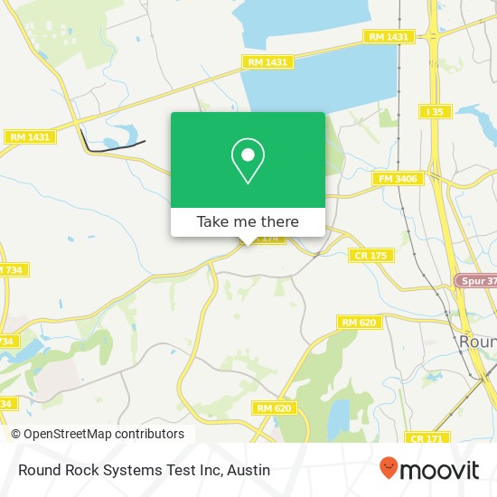 Mapa de Round Rock Systems Test Inc