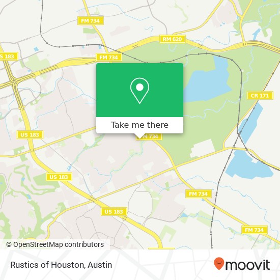 Rustics of Houston map