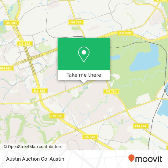 Austin Auction Co map