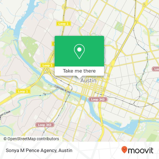 Mapa de Sonya M Pence Agency
