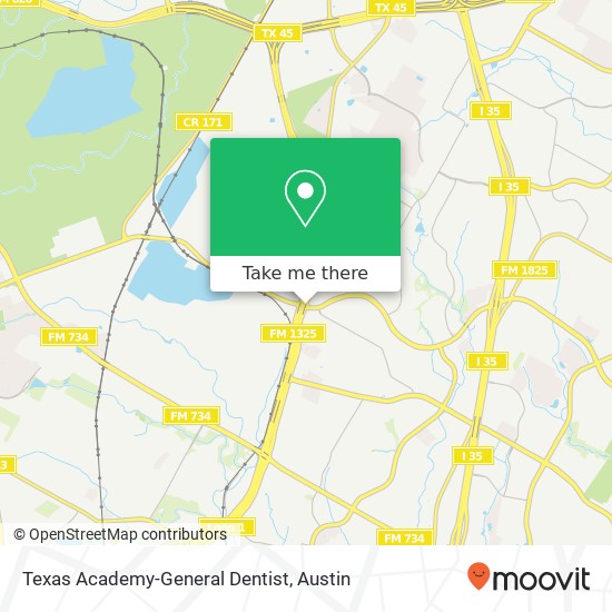 Mapa de Texas Academy-General Dentist