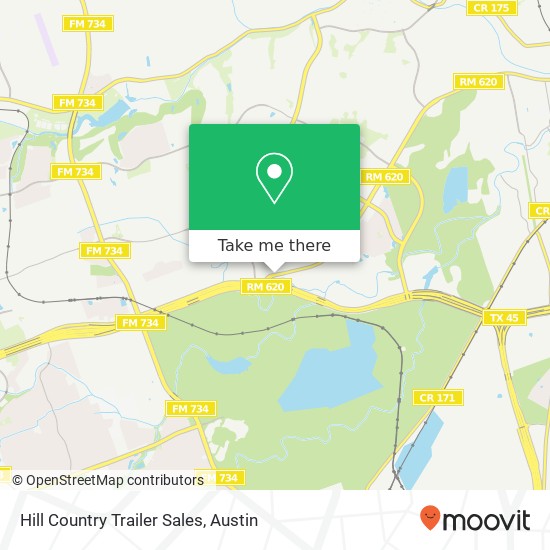 Hill Country Trailer Sales map