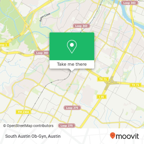 Mapa de South Austin Ob-Gyn