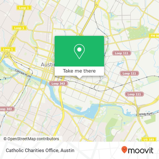 Catholic Charities Office map