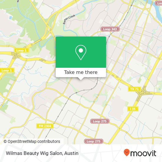 Mapa de Wilmas Beauty Wig Salon