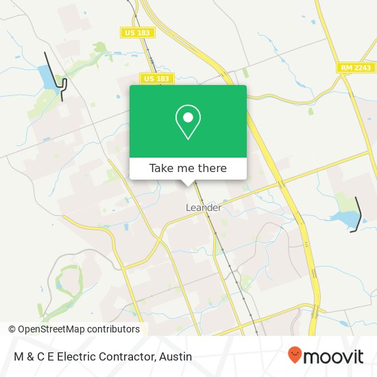 M & C E Electric Contractor map