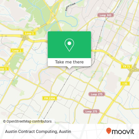 Mapa de Austin Contract Computing