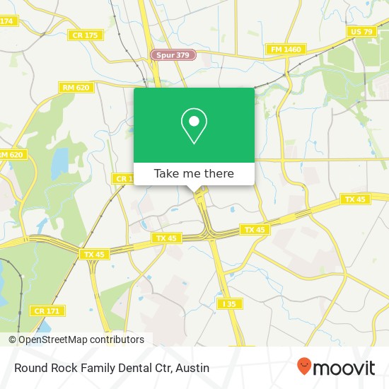 Round Rock Family Dental Ctr map