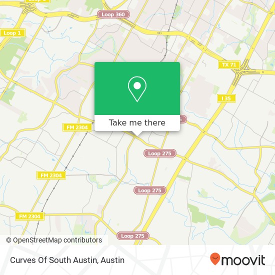 Curves Of South Austin map