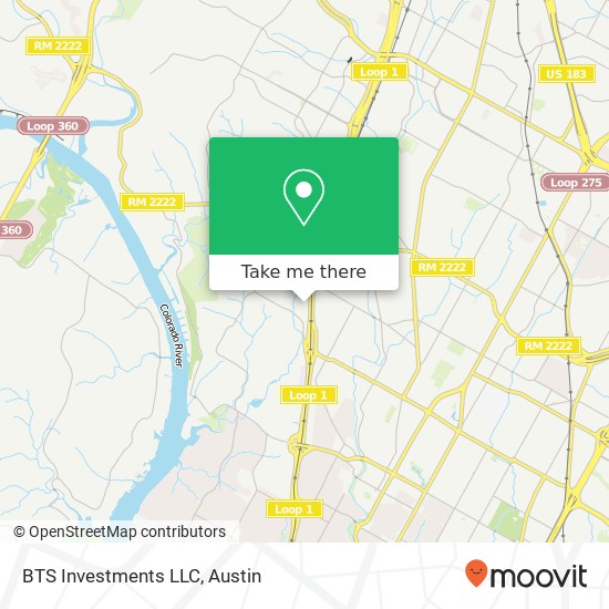 Mapa de BTS Investments LLC