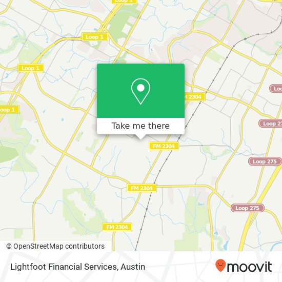 Mapa de Lightfoot Financial Services