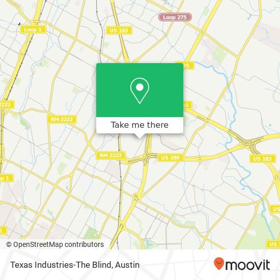 Mapa de Texas Industries-The Blind