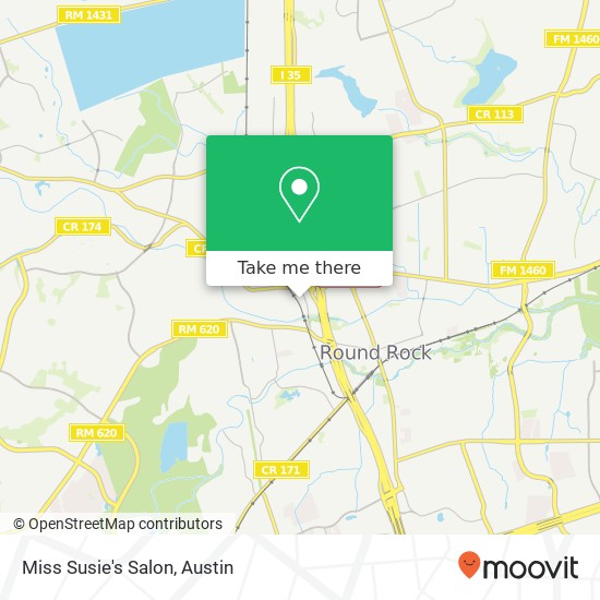 Miss Susie's Salon map