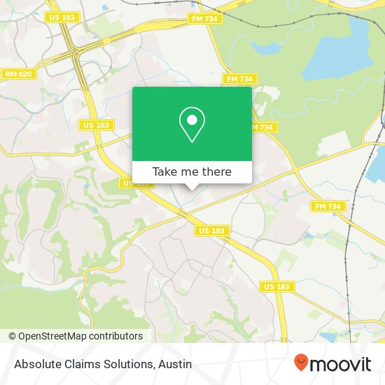 Absolute Claims Solutions map