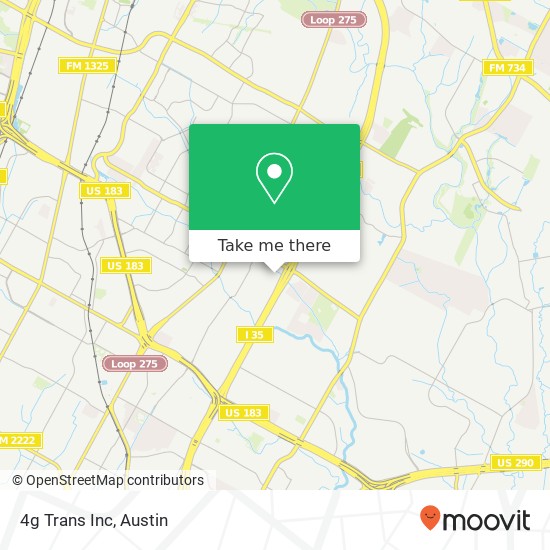 Mapa de 4g Trans Inc