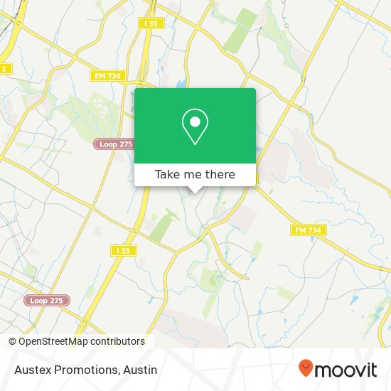Austex Promotions map