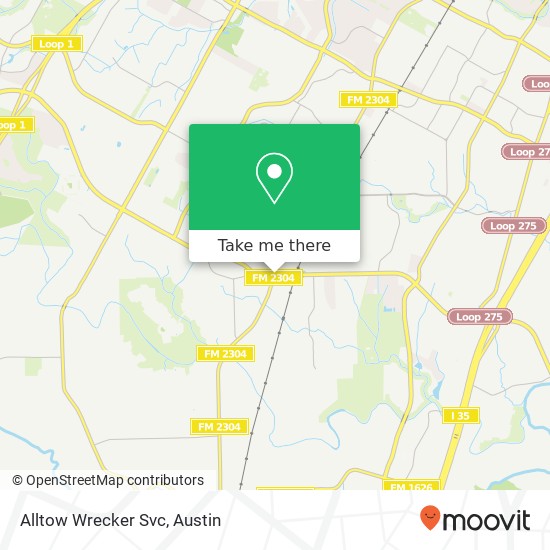 Alltow Wrecker Svc map