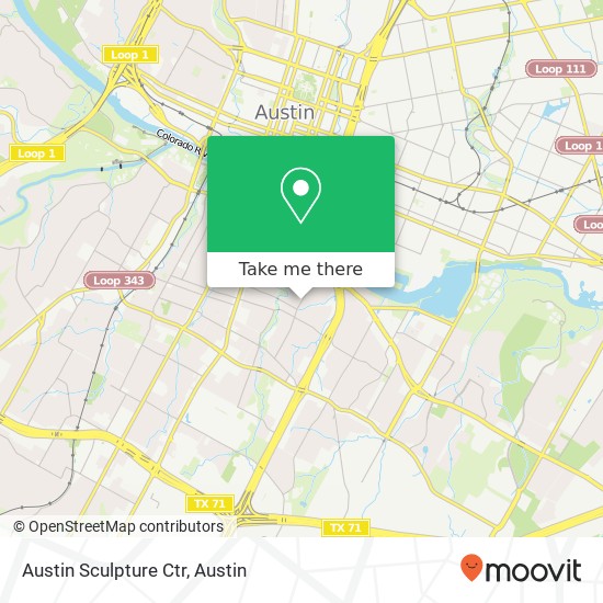 Austin Sculpture Ctr map