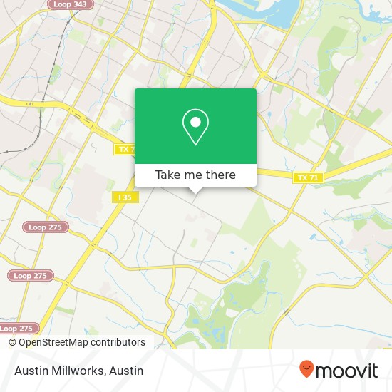 Austin Millworks map