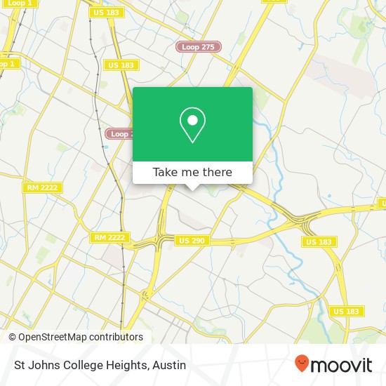 St Johns College Heights map