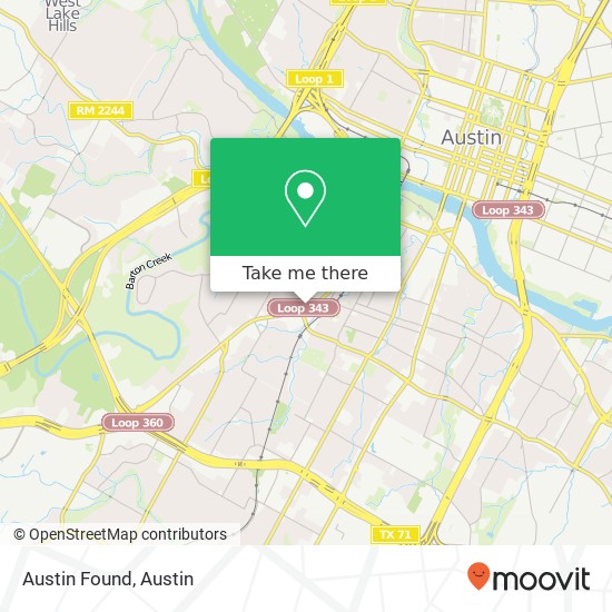 Mapa de Austin Found