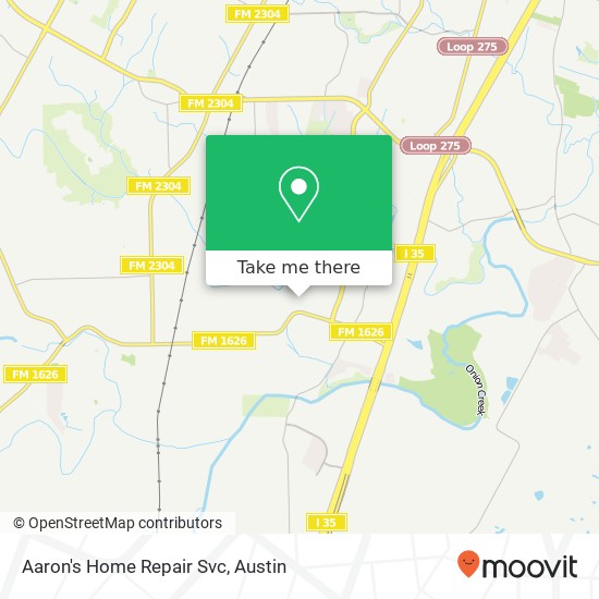 Mapa de Aaron's Home Repair Svc