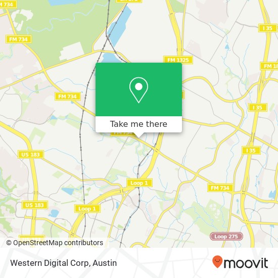 Western Digital Corp map