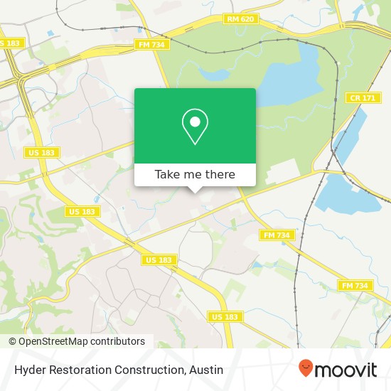 Hyder Restoration Construction map