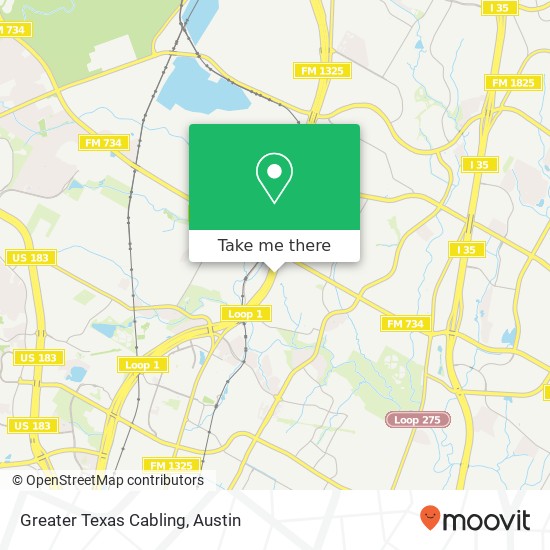 Mapa de Greater Texas Cabling