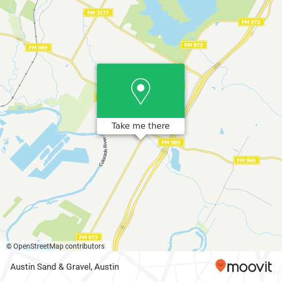 Austin Sand & Gravel map