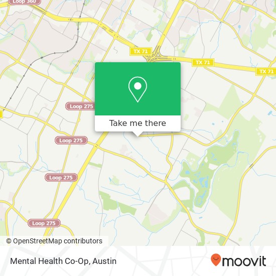 Mapa de Mental Health Co-Op