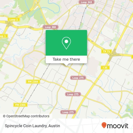 Mapa de Spincycle Coin Laundry
