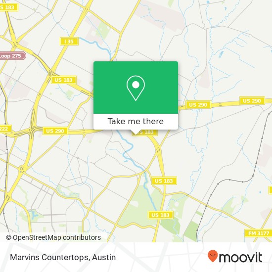 Mapa de Marvins Countertops