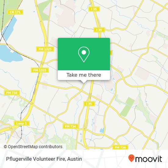 Mapa de Pflugerville Volunteer Fire