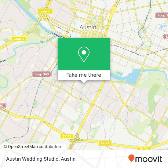 Mapa de Austin Wedding Studio