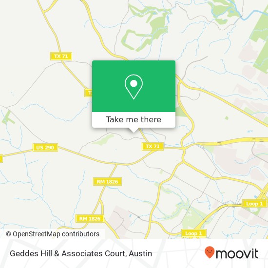 Mapa de Geddes Hill & Associates Court