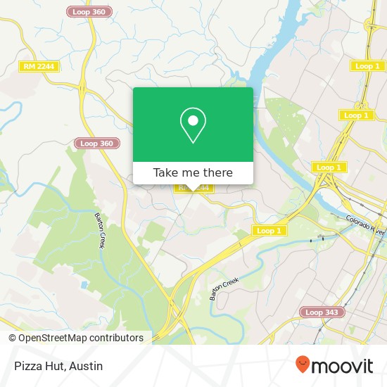 Pizza Hut map