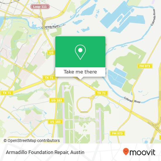 Armadillo Foundation Repair map