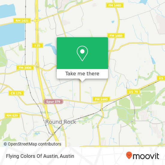 Flying Colors Of Austin map