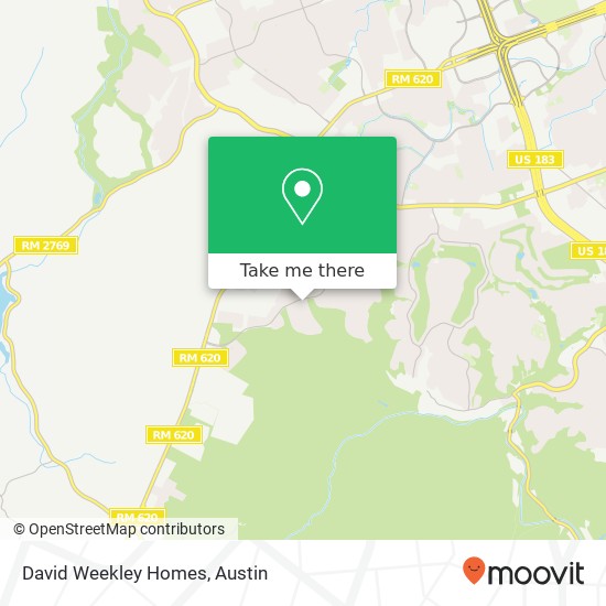 Mapa de David Weekley Homes