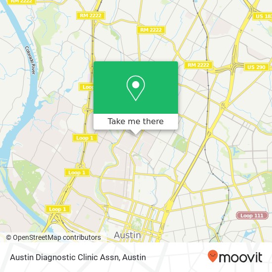 Austin Diagnostic Clinic Assn map