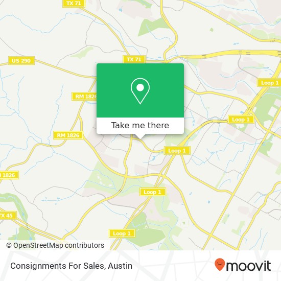 Consignments For Sales map