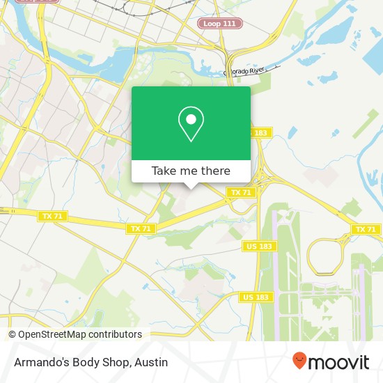 Armando's Body Shop map