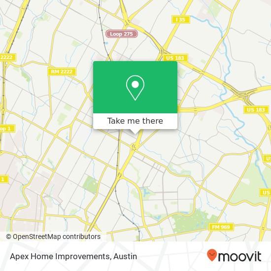 Apex Home Improvements map